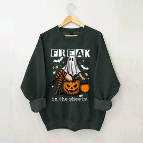 Funny Freak In The Sheets Ghost Girl Sweatshirt
