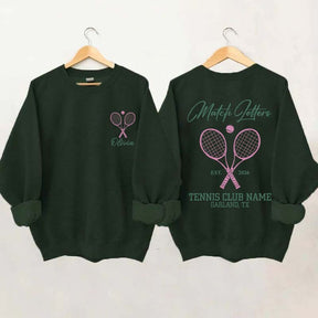Personalized Tennis Club Coach Sweatshirt