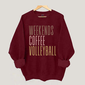 Weekend Coffee Volleyball Sweatshirt
