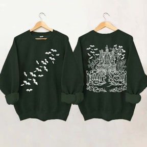 Haunted House Comfort Colors Halloween Sweatshirt