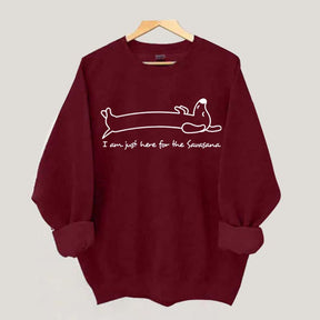 Doodle Dog Savasana Yoga Minimalist Sweatshirt