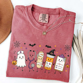 Halloween Nursing Doodle T-Shirt