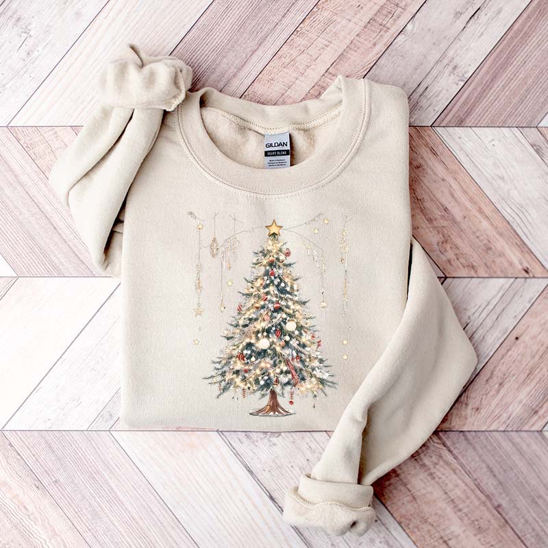 Cute Christmas Tree Vintage Sweatshirt