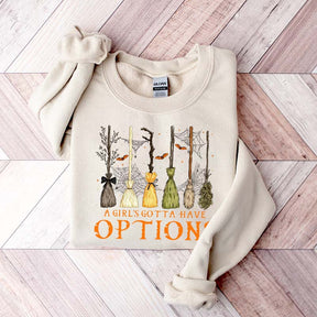 Retro A Girl Gotta Have Options Sweatshirt