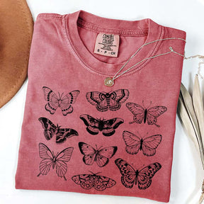 Vintage Butterfly and Moth Minimalist T-Shirt