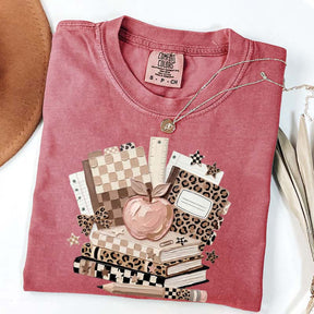 Checkered Leopard Teacher T-Shirt