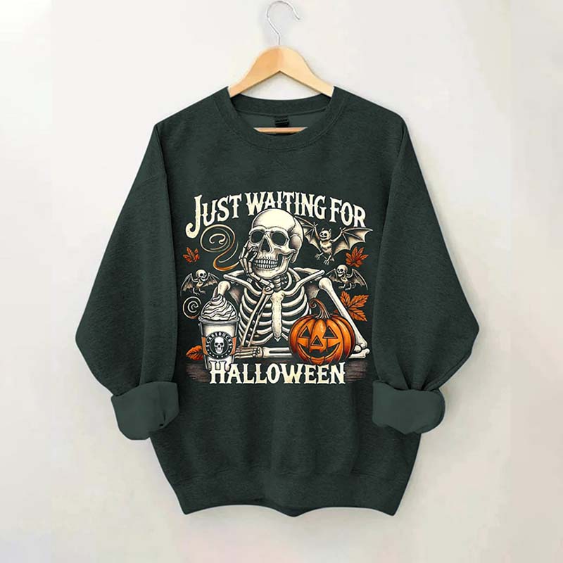 Just Waiting For Halloween Sweatshirt