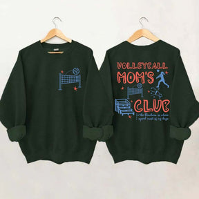 Funny Volleyball Moms Club Sweatshirt
