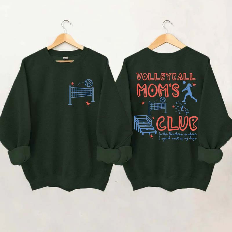 Funny Volleyball Moms Club Sweatshirt