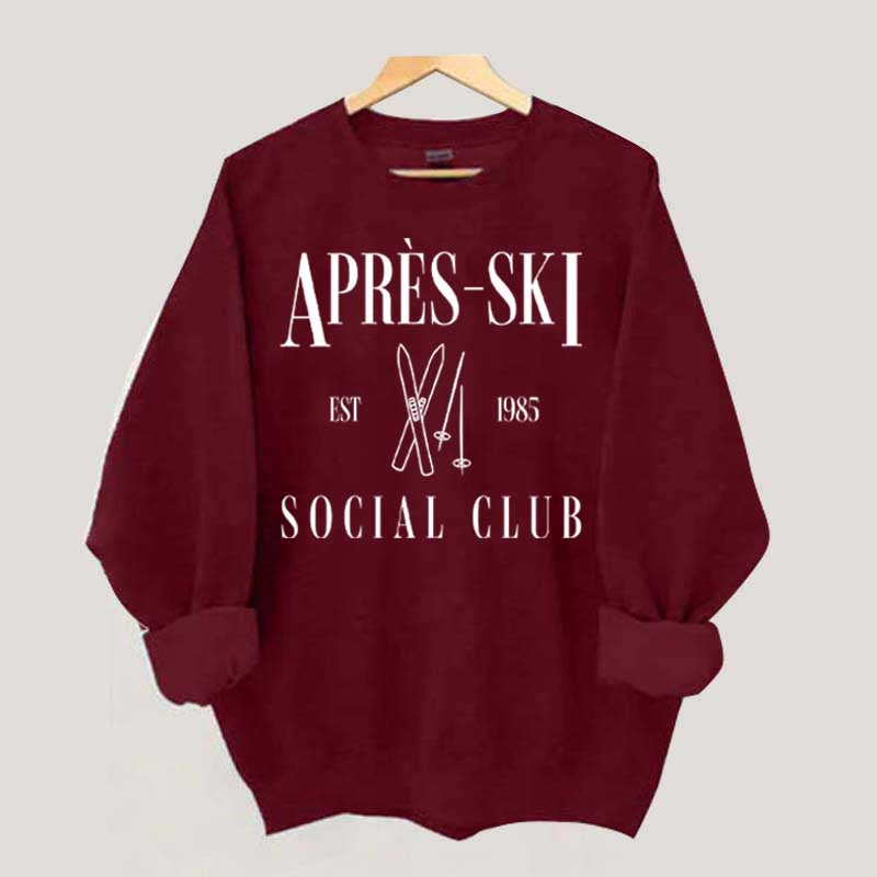 Apres-Ski Social Club Skiing Sweatshirt