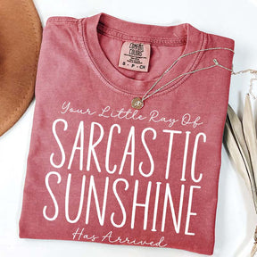 Your Little Ray of Sarcastic Sunshine Has Arrived Simple T-Shirt
