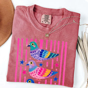 Colorful Pigeon Cute Bird T-Shirt