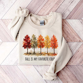 Fall Is My Favorite Color Tree Sweatshirt