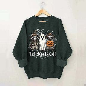 Boo Ghost Racoon Feral Sweatshirt