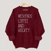 Weekends Coffee And Hockey Sweatshirt
