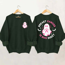 Ghost Ribbon Breast Cancer Is Boo Sheet Sweatshirt