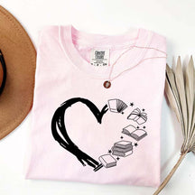 Heart of Books Lover T-Shirt