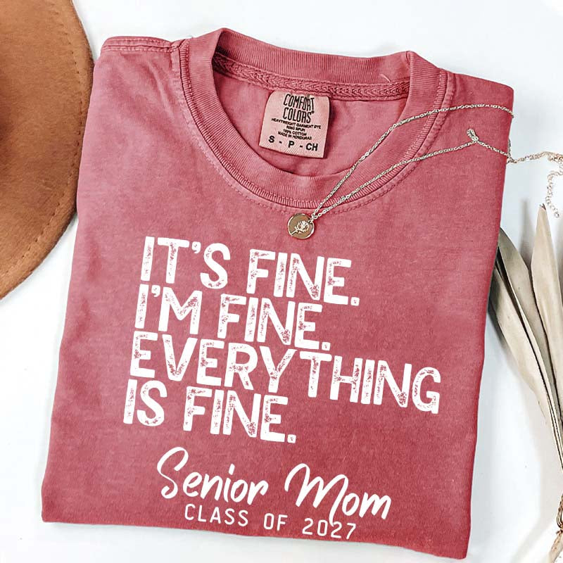 Senior Mom Class of 2027 T-Shirt