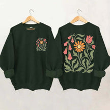 Foxglove Daisy Tulip Sweatshirt