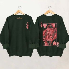 Queen of Hearts Valentines Sweatshirt