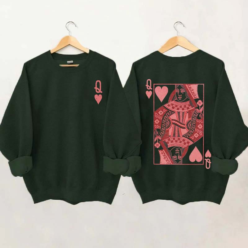 Queen of Hearts Valentines Sweatshirt