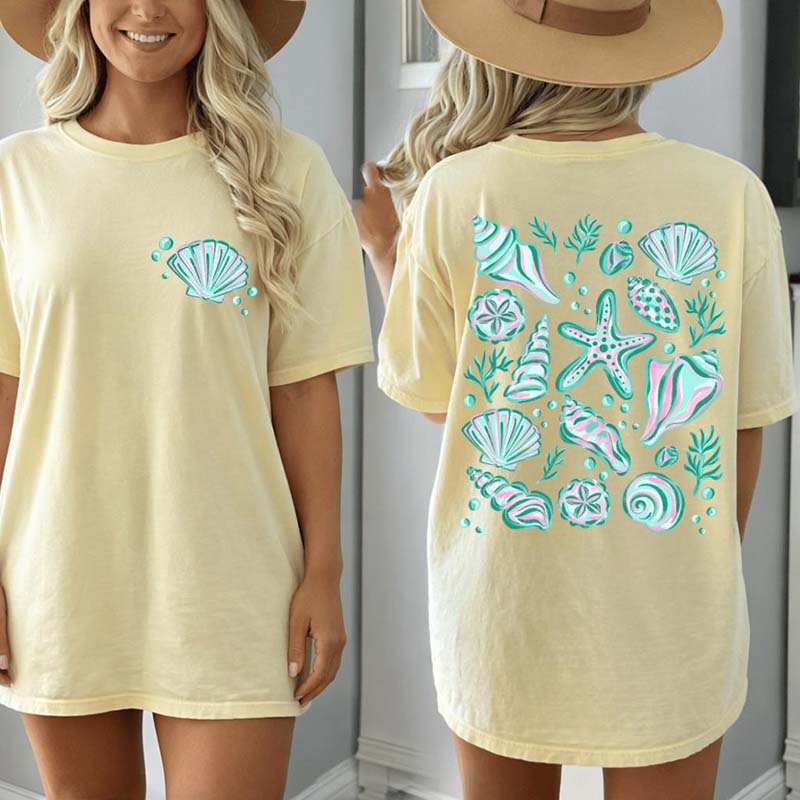 Summer Seashells Comfort Colors T-Shirt