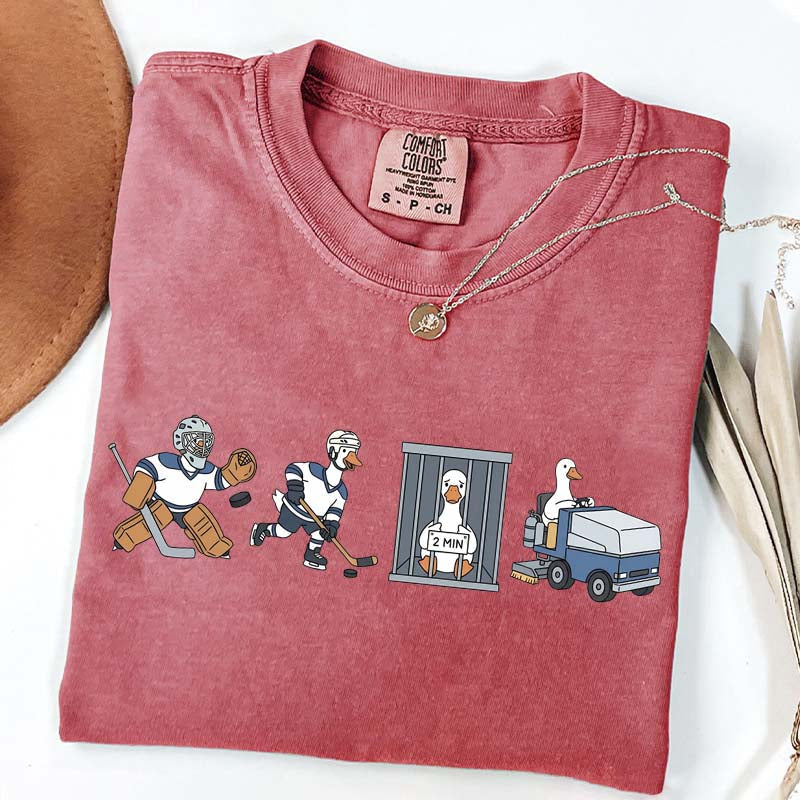 Goose Hockey Team Comfort Colors T-Shirt