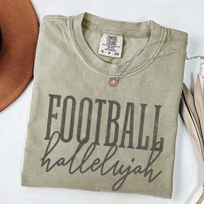 Distressed Retro Football Hallelujah T-Shirt