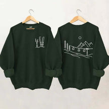 Minimalist Ski Design Sweatshirt