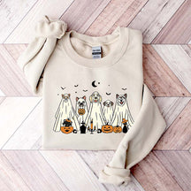Spooky Season Moon Ghost Dogs Sweatshirt
