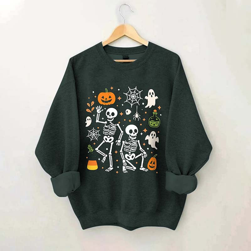 Slightly Subtle FDT Halloween Skeleton Sweatshirt