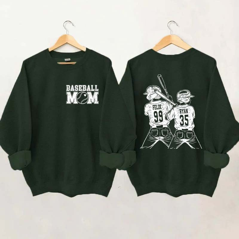 Customized Baseball Mom Sweatshirt