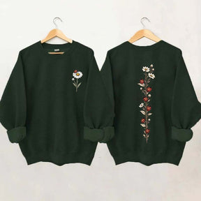 Vintage Ladybug Floral Sweatshirt