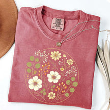 Wildflower Vintage Floral Ring T-Shirt