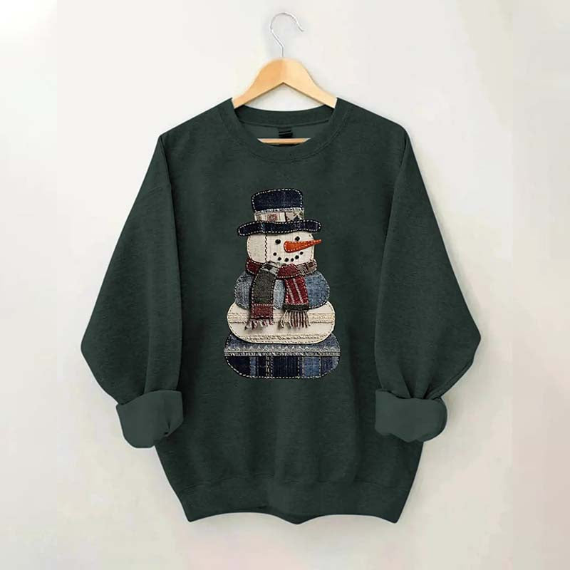 Patchwork Christmas Sweatshirt