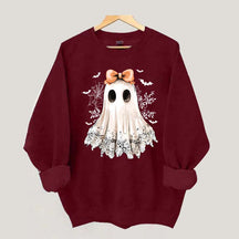 Halloween Lace Ghost Boo Sweatshirt