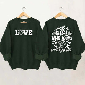 Just A Girl Who Loves Volleyball Sweatshirt