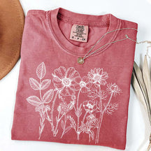 Boho Gardener Floral Botanical T-Shirt