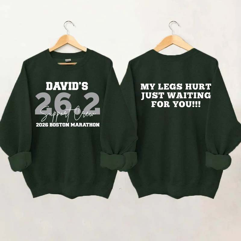 Custom Marathon Support Crew Sweatshirt