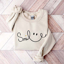 Cute Fall Daisy Smile Sweatshirt