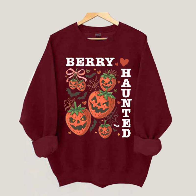 Strawberry Coquette Summerween Scary Fruit Sweatshirt