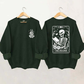 The Reader Tarot Card Front And Back Printing Sweatshirt