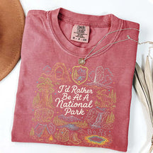 National Park Adventure Camping Girl T-Shirt