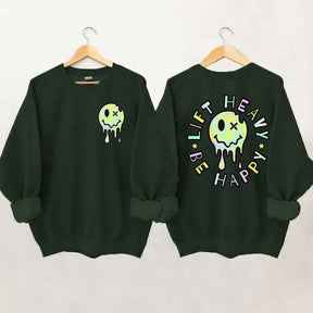 Lift Heavy Be Happy Comfort Colors Sweatshirt
