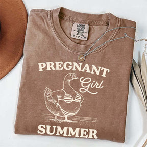 Pregnant Girl Summer T-Shirt