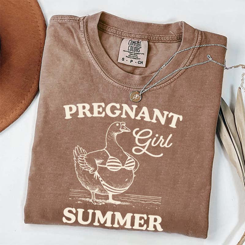 Pregnant Girl Summer T-Shirt