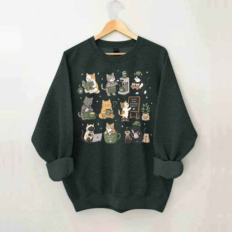 Coffee Cats Catpuccino Sweatshirt