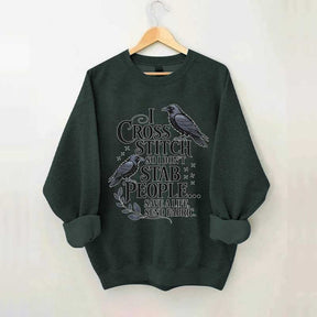 Funny I Cross Stitch Sweatshirt