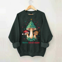 Retro Mushroom Christmas Sweatshirt