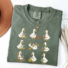 Cute Goose Crocheting T-Shirt